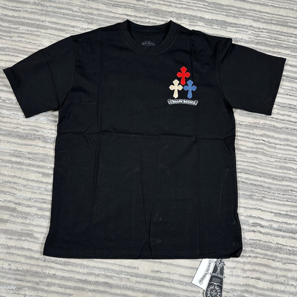 Chrome Hearts Multicolor Horseshoe Logo Tee Black Mens Size Large